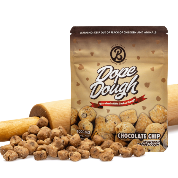 Baked Bags Delta 8 THC Dope Dough – Chocolate Chip (1000 mg Total Delta 8 THC)