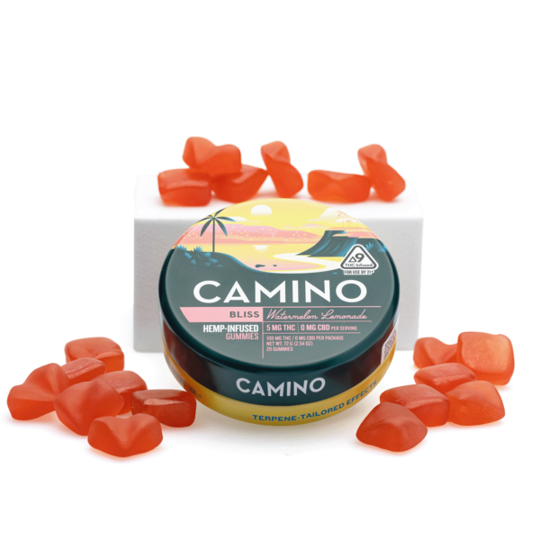 Camino Delta 9 Bliss Gummies – Watermelon Lemonade (100 mg Delta 9 THC Total)