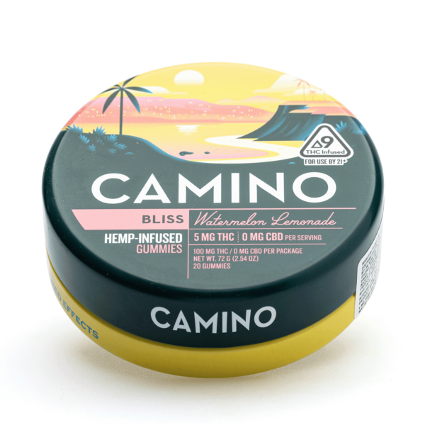 Camino Delta 9 Bliss Gummies – Watermelon Lemonade (100 mg Delta 9 THC Total) - Image 2