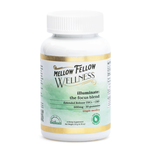 Mellow Fellow Wellness Gummies – Illuminate Blend – Tropic Medley (600 mg Total Cannabinoids) - Image 2