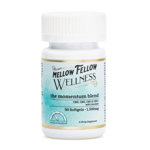 Mellow Fellow Wellness Softgel Capsules – Momentum Blend (1500 mg Total Cannabinoids) - Image 2