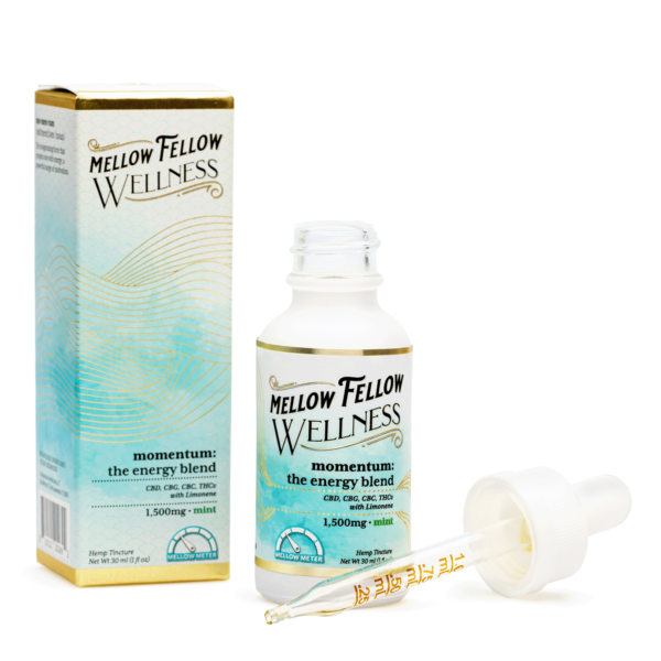 Mellow Fellow Wellness Tincture – Momentum Blend – Mint (1500 mg Total Cannabinoids)