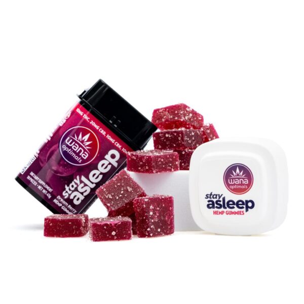 Wana Optimals Stay Asleep Gummies (500 Total Cannabinoids)