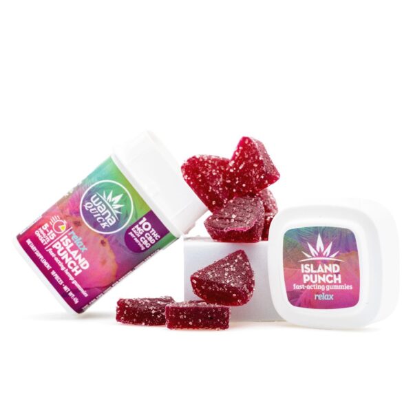 Wana Quick Relax Gummies – Island Punch (300 mg Total Cannabinoids)